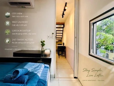 Apartamento de dos dormitorios con vistas al río — Loftic Tan Dinh - Urban Stay